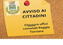 Uffici comunali, variazioni d'orario nel periodo estivo