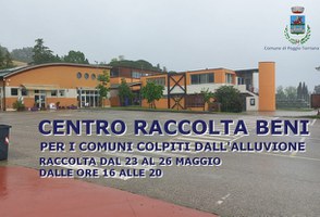 Istituito presso il centro sociale un punto di raccolta beni per i comuni colpiti dall'alluvione