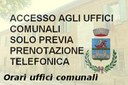 Modalità di accesso agli Uffici Comunali