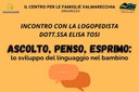 "Ascolto, penso, esprimo: lo sviluppo del linguaggio nel bambino"