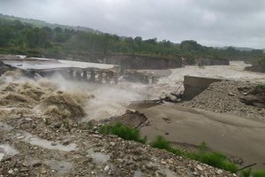 Crollo traversa Fiume Marecchia