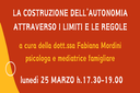 Incontro rivolto ai genitori - La costruzione dell'autonomia attraverso i limiti e le regole