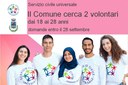 Servizio civile, il Comune cerca due volontari